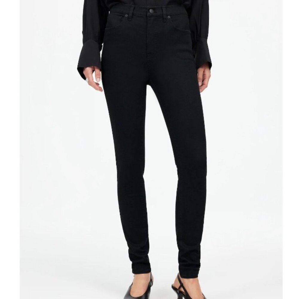 NWOT Madewell Black 10" High-Rise Skinny Jeans, Size 27 Tall